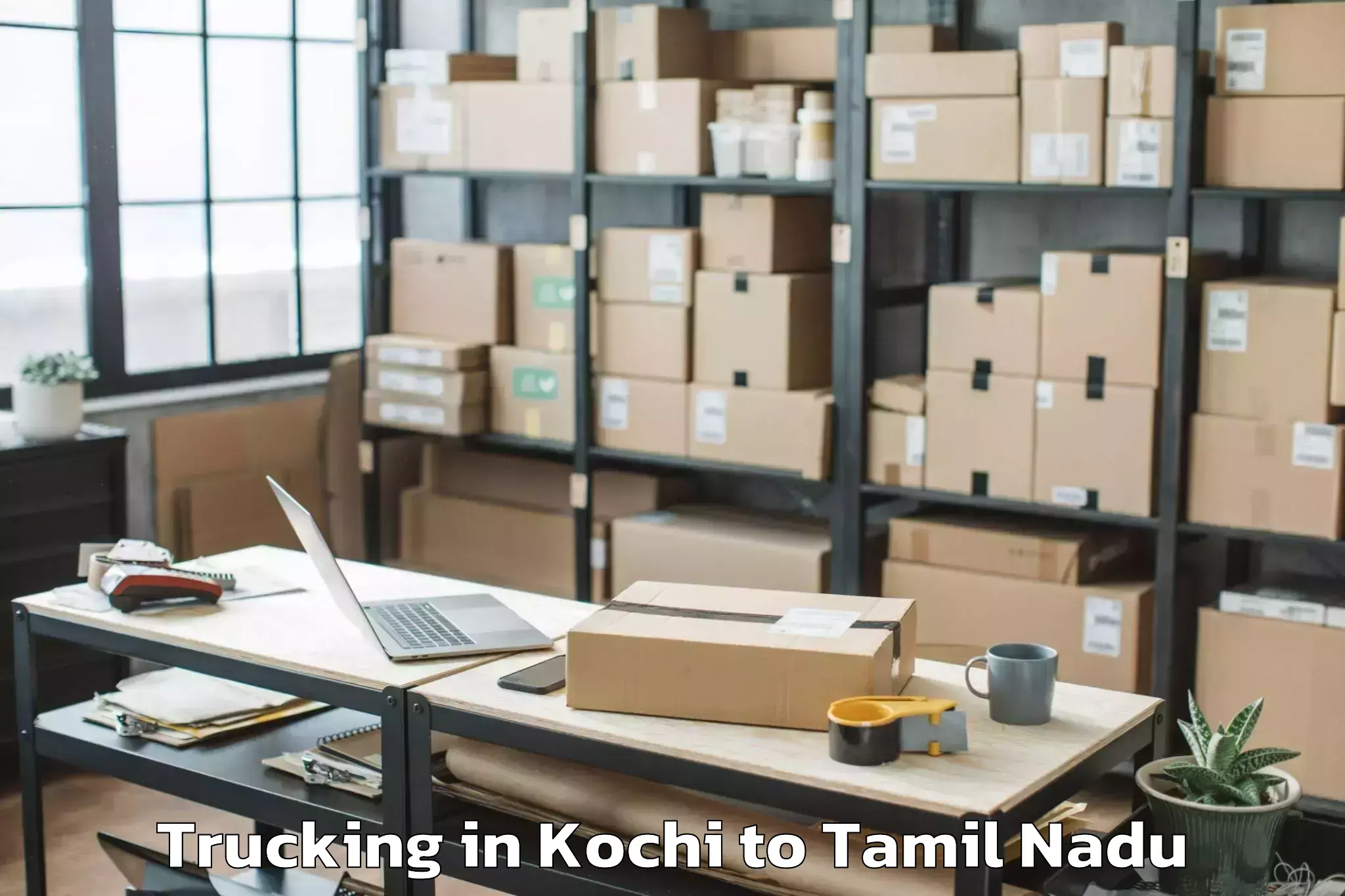 Leading Kochi to Vettavalam Trucking Provider